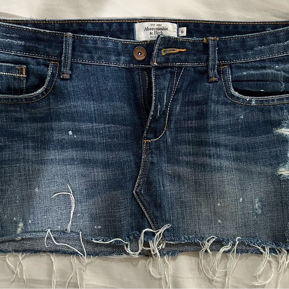Abercrombie & Fitch Blue Denim Skirt
